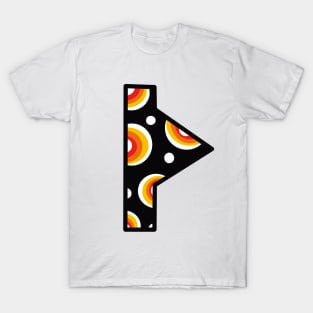 Rune Thurisaz Retro Print T-Shirt